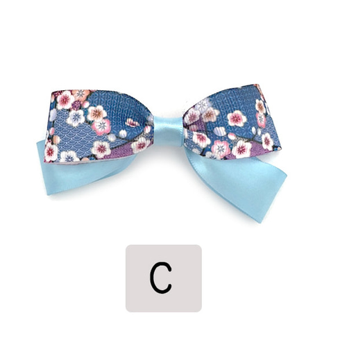 T-733】クリームソーダ柄リボンキッズゴムキッズリボンハンドメイド