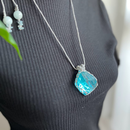 ペンダント トップ 天然石 大きめ 金属アレルギー対応 大人かわいい