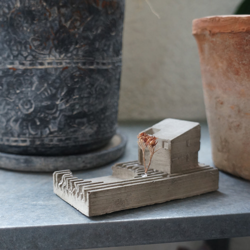 candle holder CASA_C 置物 オブジェ ジオラマ 3Dプリント+ candle holder CASA_C 置物 オブジェ ジオラマ 3Dプリント+