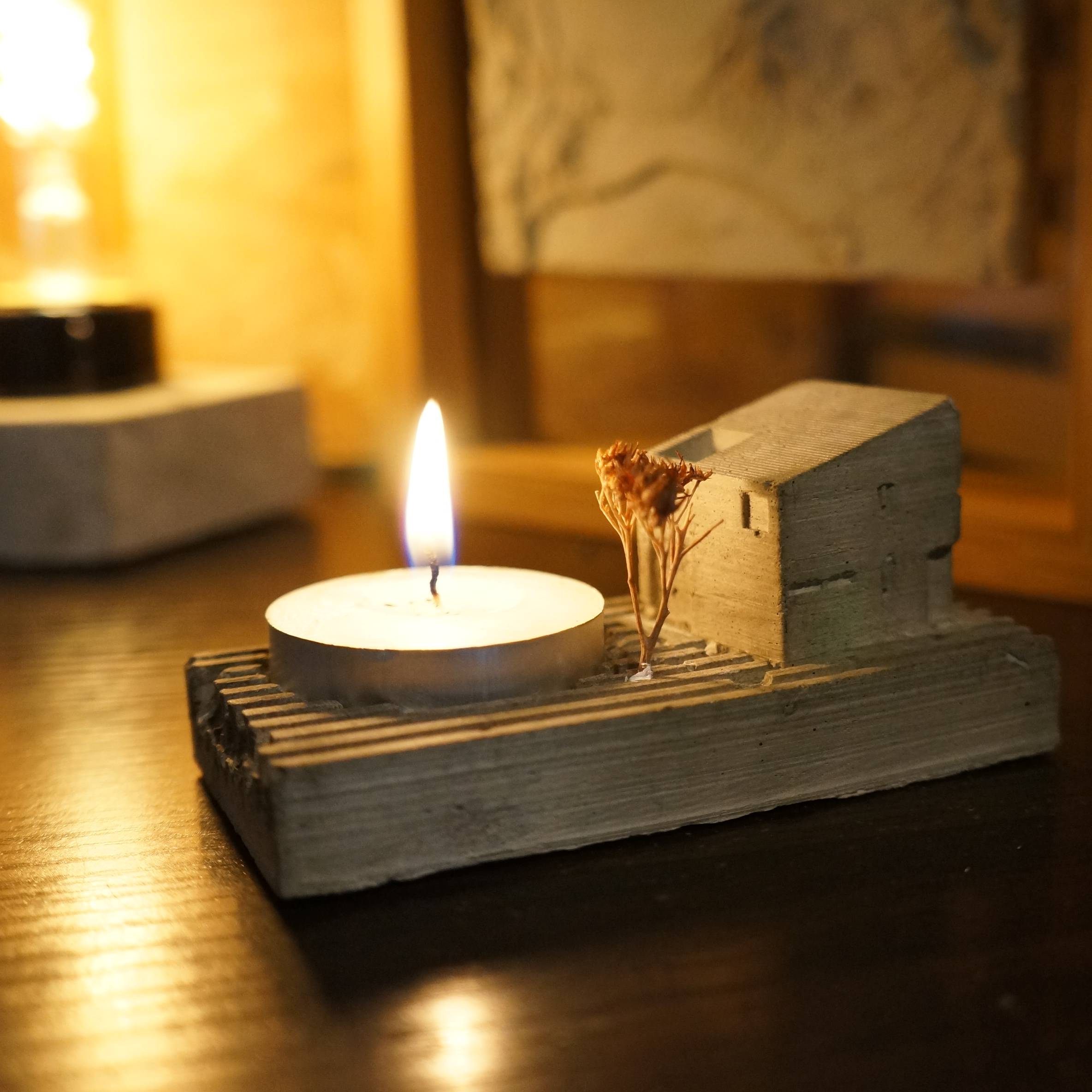 キャンドル　candle plate drip candle ろうそく　オブジェ