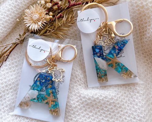 天然石 ターコイズ ラピスラズリ 海を感じれる 名入れ イニシャル