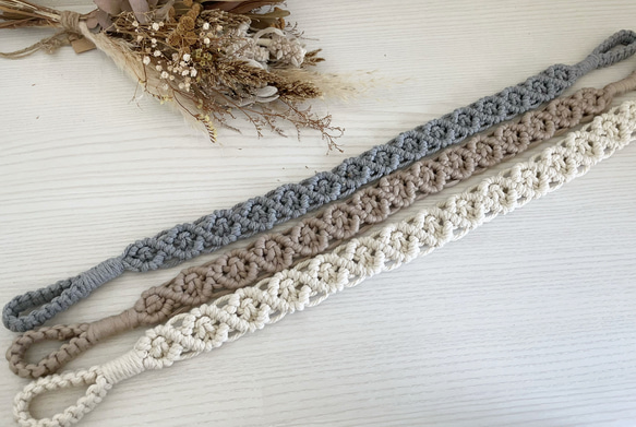 マクラメカーテンタッセル2セット(4本) カーテン macrame＊soeru 通販