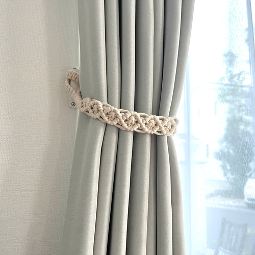 マクラメカーテンタッセル2セット(4本) カーテン macrame＊soeru 通販
