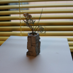 【K】3Dプリンタ製一輪挿し 3Dプリント製 一輪挿し - ひとえ | shop id.arts