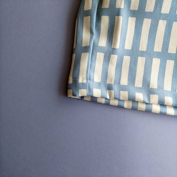 [size110]格子ブルーのハーフパンツ 6枚目の画像