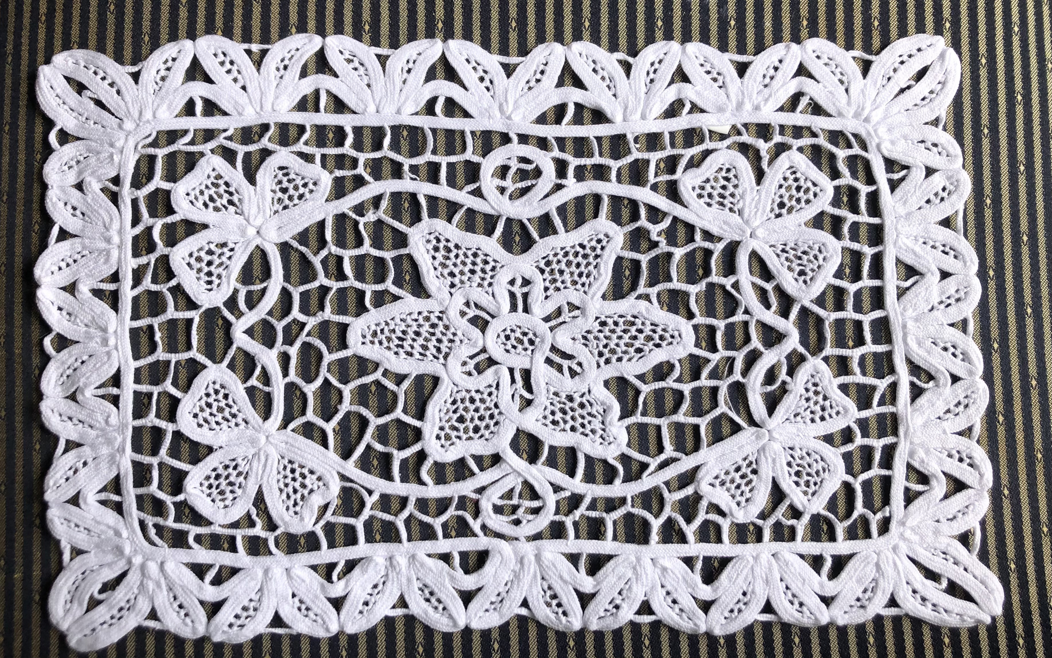 ミックスグリーン/ドイリー/手編みマルチカバー/ベッドカバー/ソファー