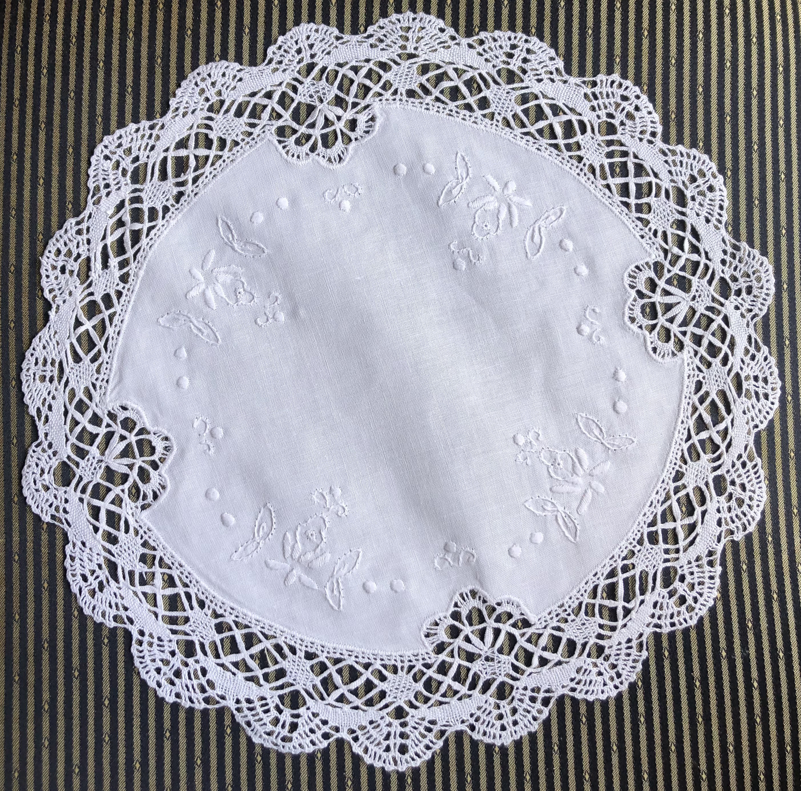 ミックスグリーン/ドイリー/手編みマルチカバー/ベッドカバー/ソファー