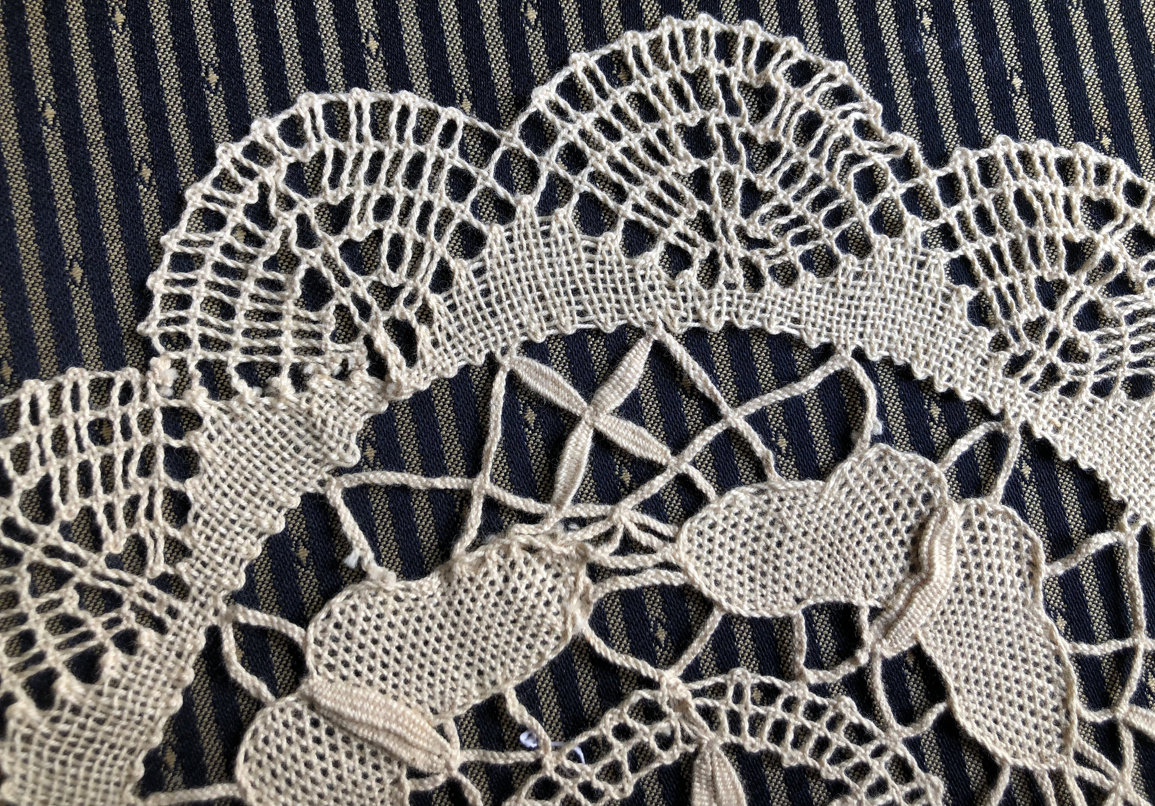 ミックスグリーン/ドイリー/手編みマルチカバー/ベッドカバー/ソファー