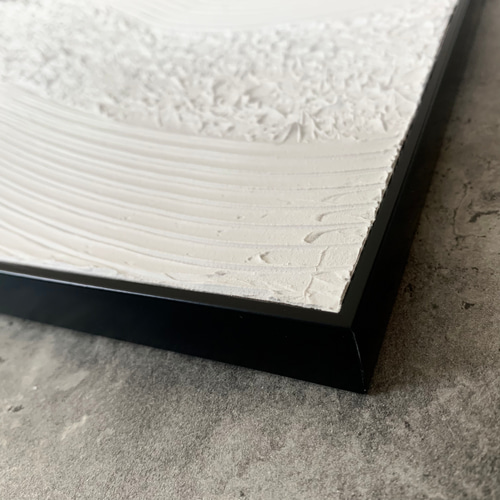 現代アート 40×30㎝ フレーム付き テクスチャーアート モダン