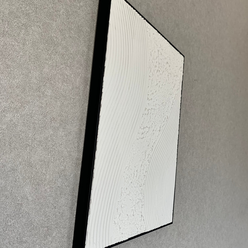 現代アート 40×30㎝ フレーム付き テクスチャーアート モダン