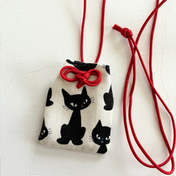 お守り袋 ミニサイズ 首かけタイプ♡ふんわり裏地付き 送料無料 ポーチ