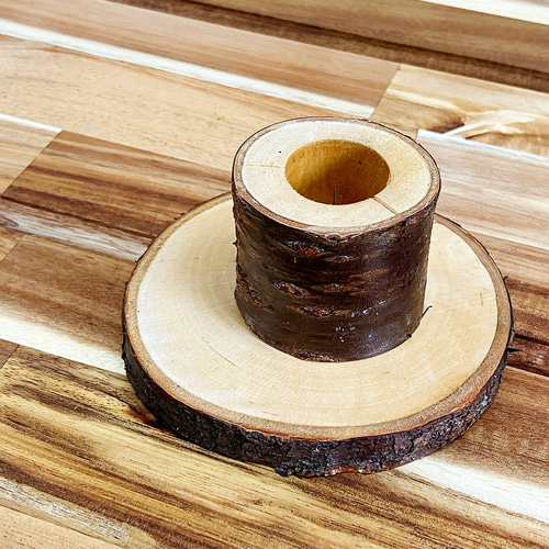 輪切りオブジェ（山桜）　一枚板　厚板　自然木　スツール　ミニテーブル　丸太　花台 樹齢100年以上の丸太（欅） 丸太輪切り スツール 自然木 観葉