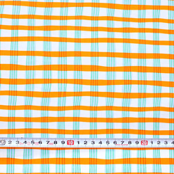 カットクロス Windham Fabrics / Lucky Rabbit / Painted Plaid Orange 3枚目の画像