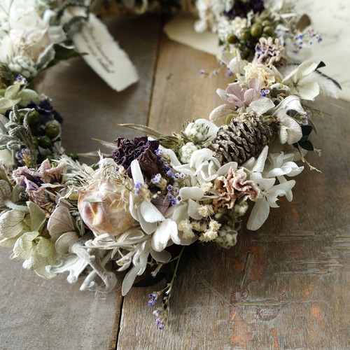 ボタニカルリース【ペッパーベリー＊アンティークホワイト