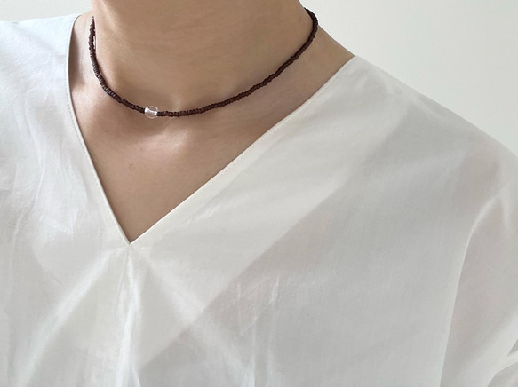 liquid silverターコイズビーズ チョーカーネックレス　ヴィンテージ vintage 70s DEADSTOCK ターコイズビーズ リキッドシルバー