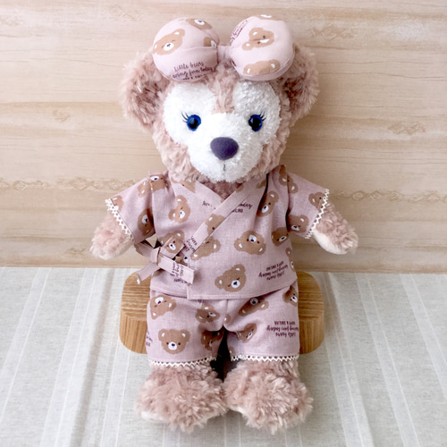 過去製作品】甚平♡くま柄♡シェリーメイSサイズ♡コスチューム 