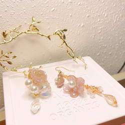 COSMIQUE 「 Floral Blossom Minuet 」 手作耳環 第2張的照片