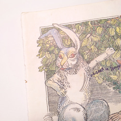 アヒルとウサギとキツネ リトアニア洋書 カルトン 戯画 イラスト図版 ヴィンテージペーパー 2002－8 8枚目の画像