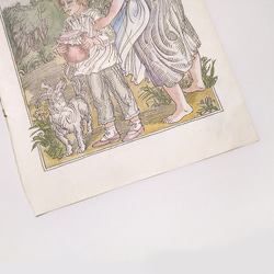 少年と女性と犬 リトアニア洋書 カルトン 戯画 イラスト図版 ヴィンテージペーパー 2002－10 3枚目の画像