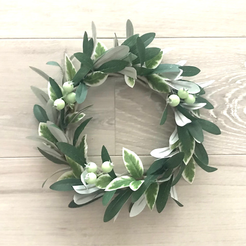 オリーブのリース・ピッコロ（S）』20㎝ アーティフィシャル リース