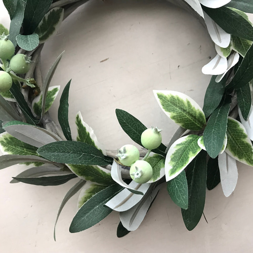 オリーブのリース・ピッコロ（S）』20㎝ アーティフィシャル リース