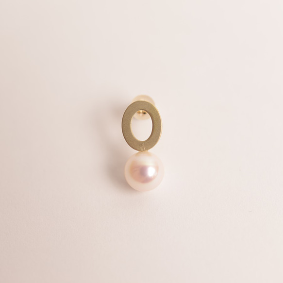 Geometry|[受注製作]Pearl pierce round (片耳) 1枚目の画像