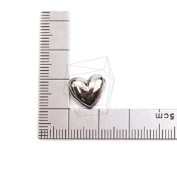 PDT-2695-R【2個入り】ハートペンダント,Heart Pendant/11.1mm X 12.6mm 5枚目の画像