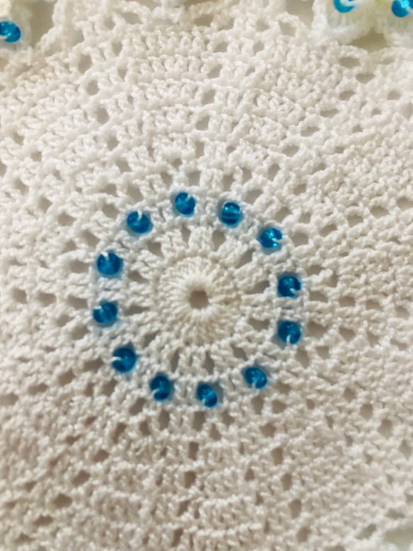 【再販】NOKOのカラフルレース編み 立体小花モチーフドイリー（15） 3枚目の画像