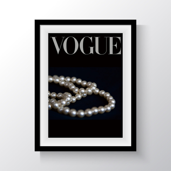 VOGUE ファッション 真珠パール アート おしゃれなポスター 写真
