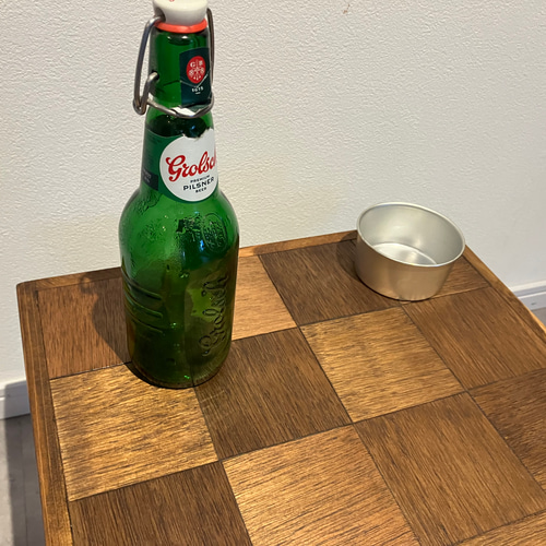 美しい市松模様テーブル　ローテーブル 美しい市松模様テーブル ローテーブル