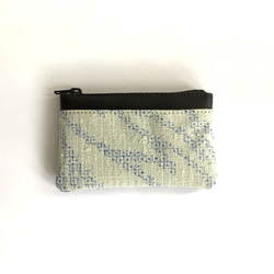 伝統織物のトップブランド塩沢織のファスナー小銭入れＶＧ9 1枚目の画像