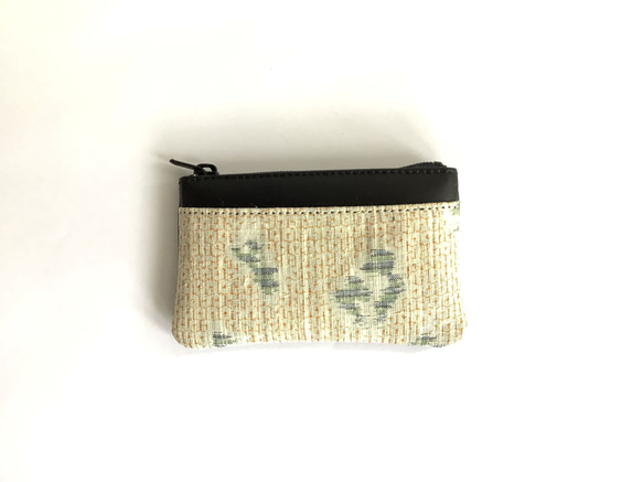 伝統織物のトップブランド塩沢織のファスナー小銭入れＶＧ21 1枚目の画像