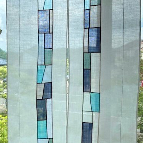 ポジャギ ハンドメイド のれん タペストリーモシ