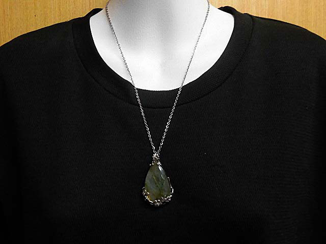 天然石 ラブラドライト ネックレス(ペンダント) 　　230908754