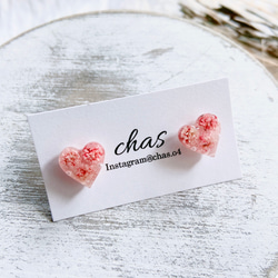 小ぶりでかわいいかすみ草レジンピアス イヤリング ピアス（スタッド