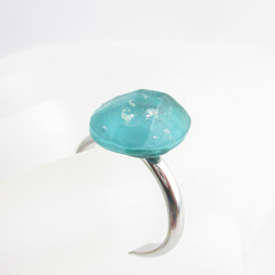 クォーツがひんやりとしそうだからだから、気持ちはいつもエスメラルダ♪(創作リング)SR864 2枚目の画像