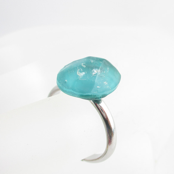 クォーツがひんやりとしそうだからだから、気持ちはいつもエスメラルダ♪(創作リング)SR864 2枚目の画像