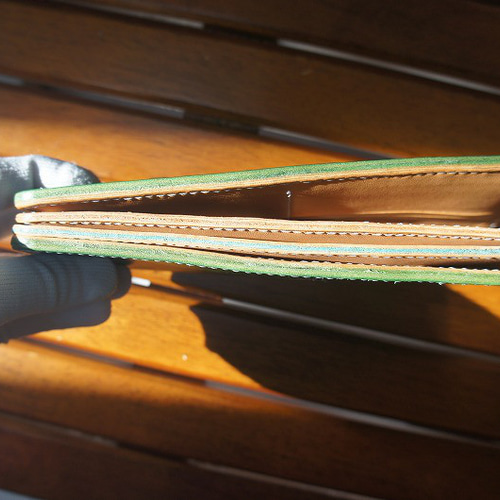 受注製作】【送料無料】ルガトショルダーのロングウォレット【パロット