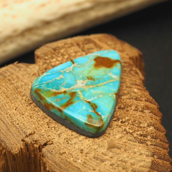 27ct Old Kingman Turquoisu オールドキングマン ターコイズ  OK-75 ルース 天然石 3枚目の画像