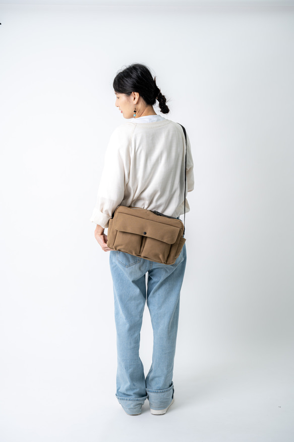 9ポケットショルダーBAG　/　倉敷帆布８号 17枚目の画像