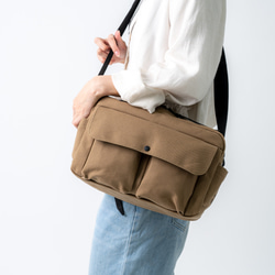 9ポケットショルダーBAG　/　倉敷帆布８号 15枚目の画像