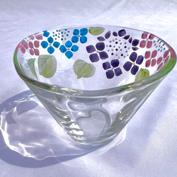 紫陽花　ガラス小鉢 5枚目の画像
