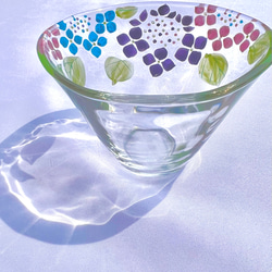 紫陽花　ガラス小鉢 2枚目の画像