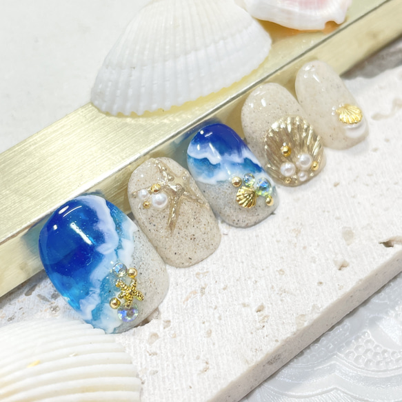 (現品)ジェルネイルチップ ディズニー 成人式 振袖 夏 海 現品)ジェルネイルチップ ディズニー 成人式 振袖 夏 海 現品)ジェル