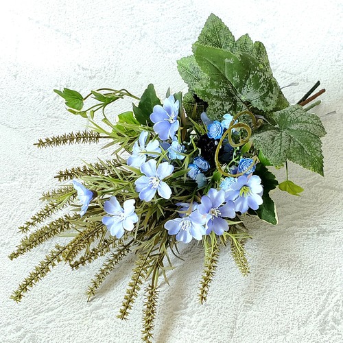 新しい季節に……スワッグ40cm （新しい季節スワッグ40cm｜ドライフラワー） 