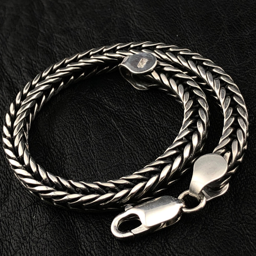 ○【Single Foxtail（Medium）】シルバー925 ブレスレット 受注制作