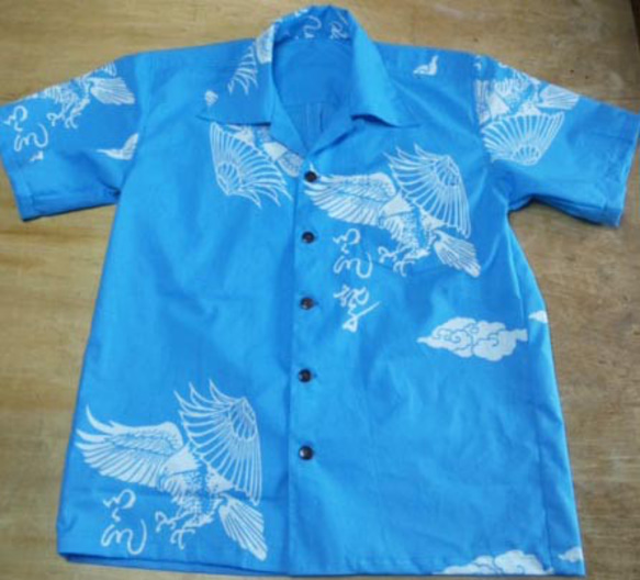 4 [Made-to-order A] Yukata remake aloha shirt 常規訂單 第1張的照片