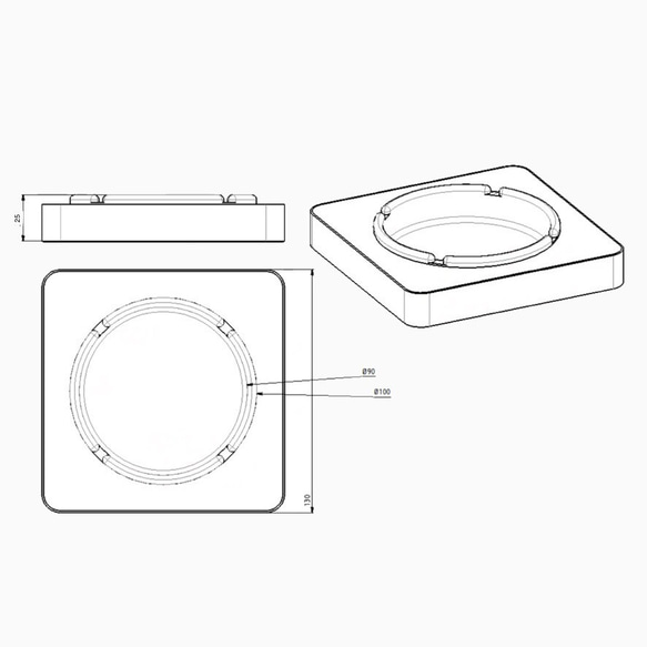 アッシュトレー 木製灰皿 福利厚生ギフト作成 家具 木製グッズ 木製ギフト オーダーメイド インテリア 木製雑貨 木工 2枚目の画像