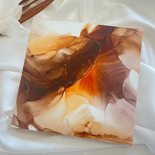 アルコールインクアート パネル 200×200【世界に一つだけのアート