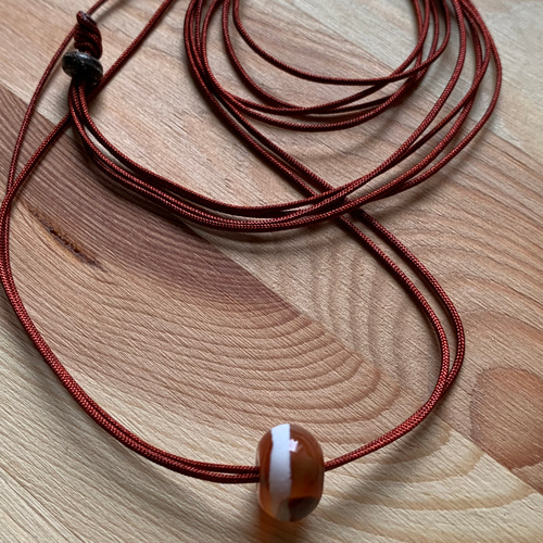 100362天然薬師瑪瑙ネックレス、調節紐